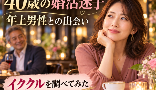 【PR】40歳の婚活迷子が考えた、年上男性との出会い方｜イククルという選択肢