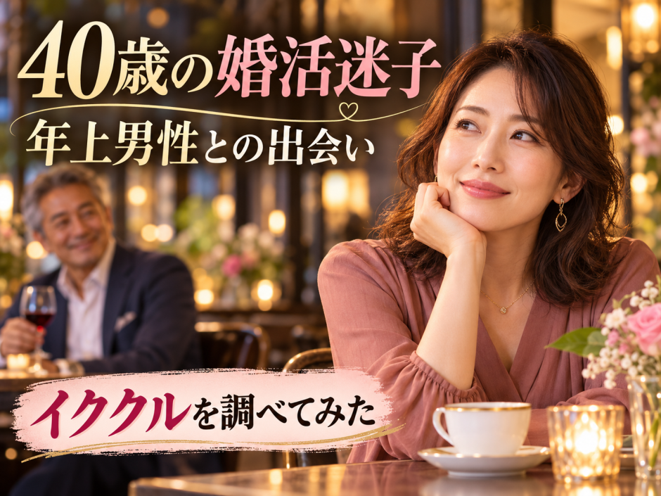 40歳の婚活迷子が年上男性との出会いを探すイククル紹介記事のサムネイル